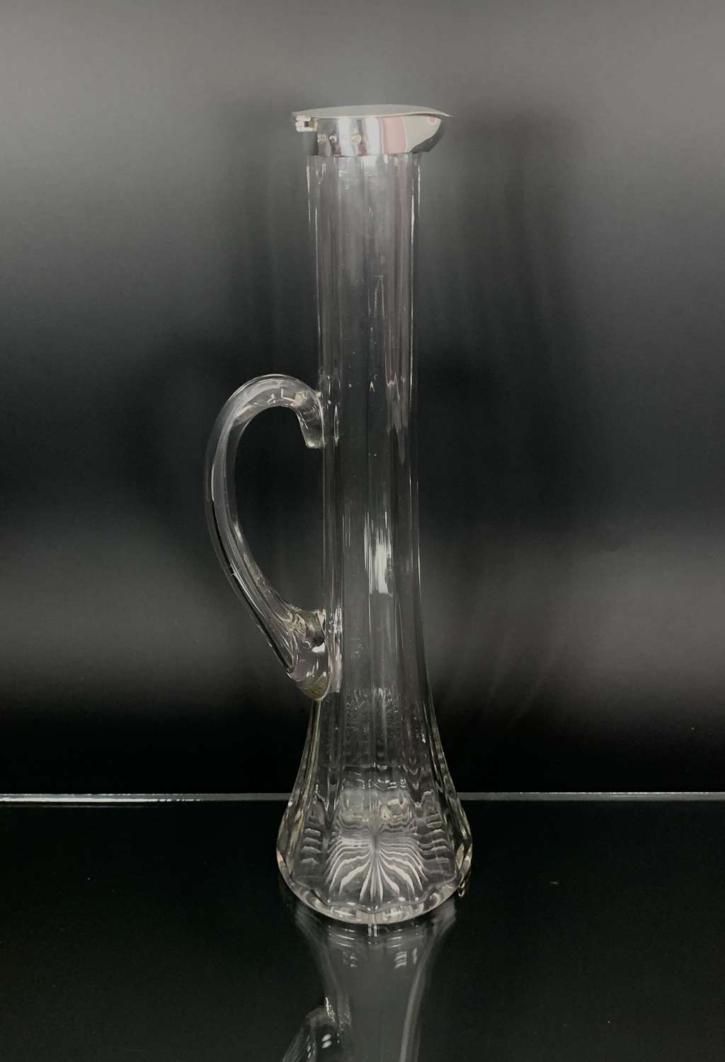 Art Nouveau claret jug by Heath & Middleton dated 1891