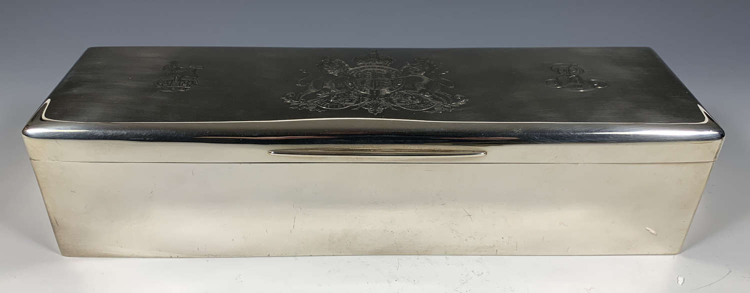 King Edward VII's personal serving Cigar box by Sebastian Garrard
