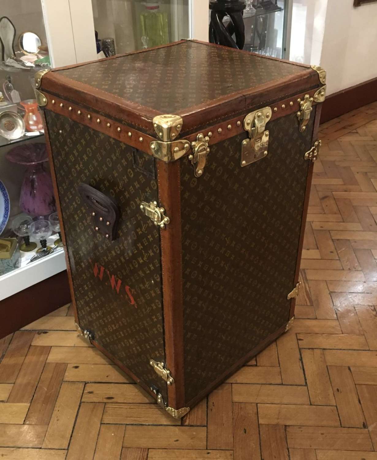 A Louis Vuitton Ladies lingerie desk trunk circa 1920