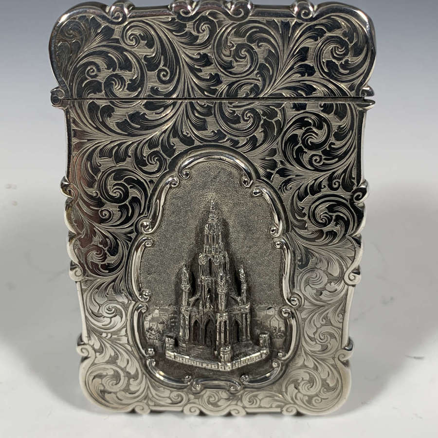 A Castle Top business card case by Nathaniel Mills