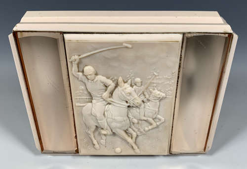 An early Bakelite Polo themed cigarette box
