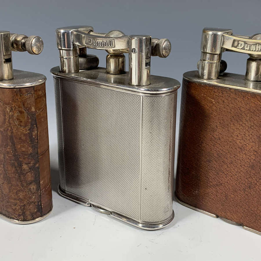 Three Dunhill Jumbo table lighters