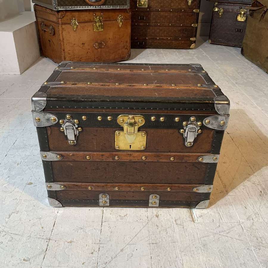 A very rare Louis Vuitton miniature Malle Courier trunk