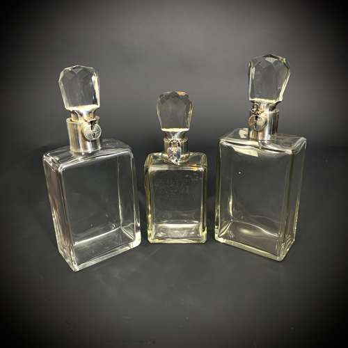 An Art Deco locking decanter by Hukin & Heath 1923