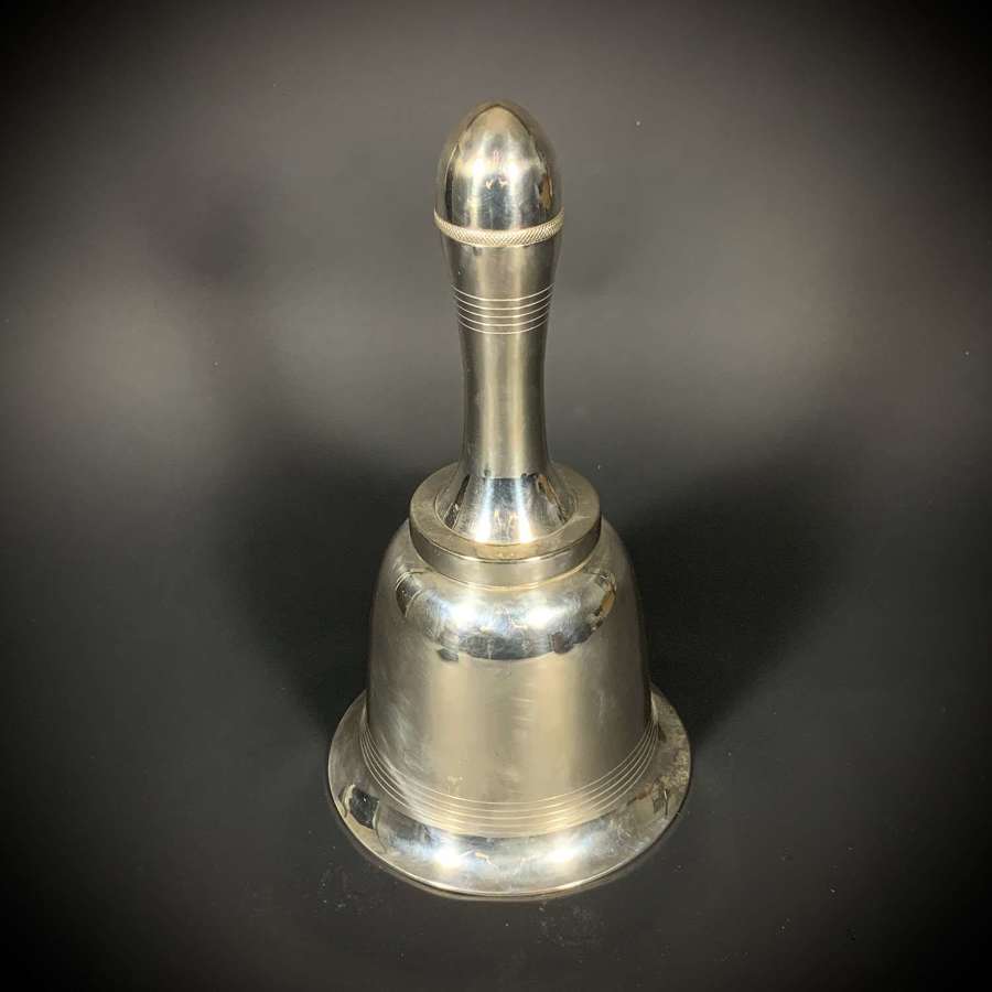 An Art Deco silver plated cocktail&nbsp;shaker by Asprey