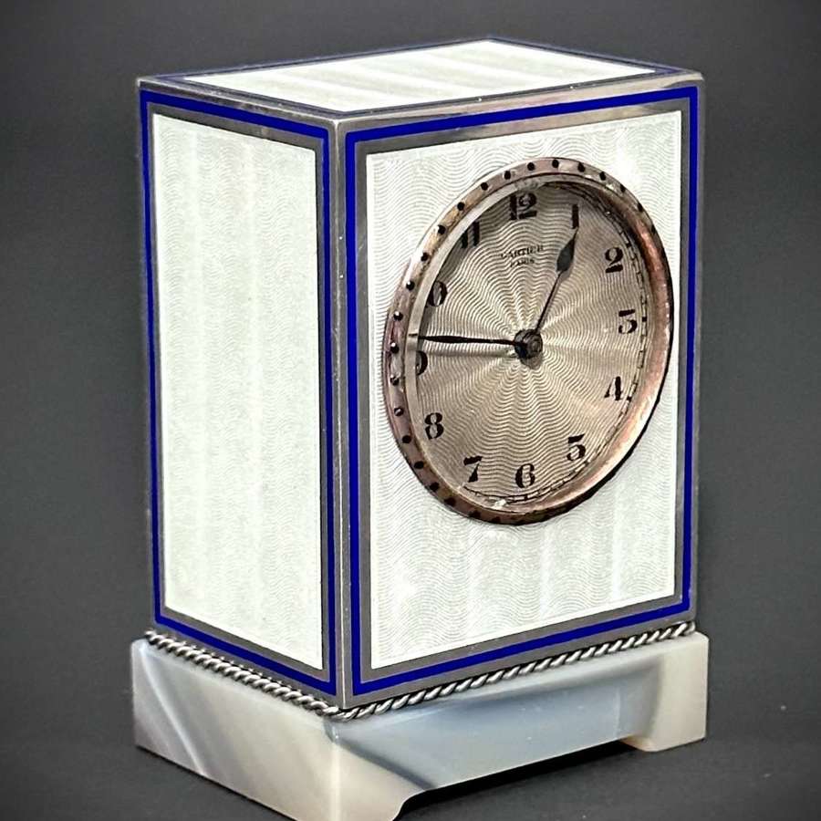 A Cartier Belle Epoque Mignonnette clock. Circa 1910
