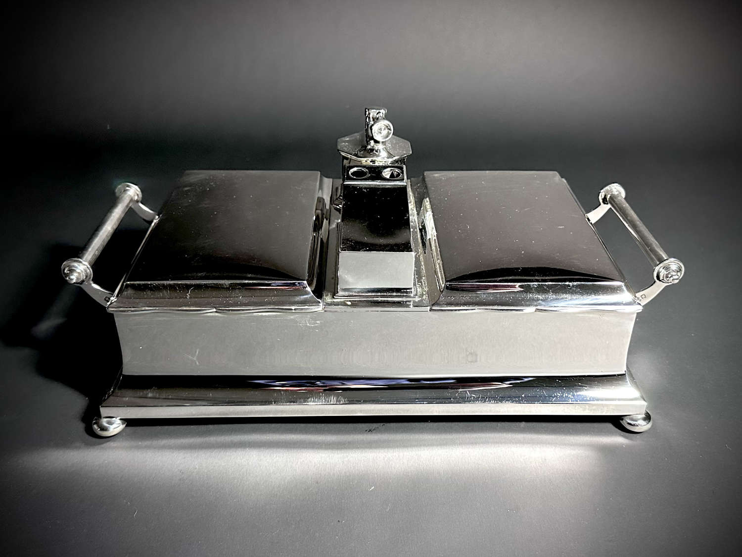 A very large Art Deco combination cigar/cigarette box by Mappin & Webb