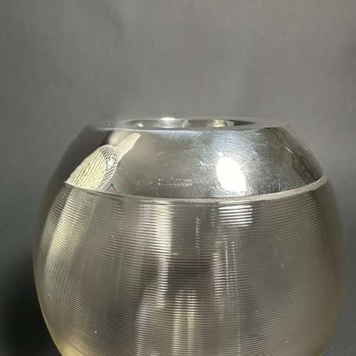 A selection of large silver and glass match strikers